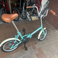 16インチ　シングルギア折り畳み自転車