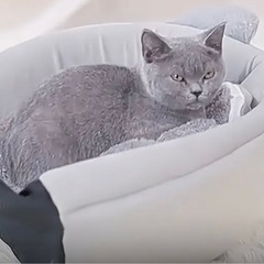 【新品未使用】猫用巣穴キティ型ほかほか暖かいの画像