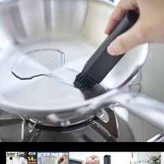 オイルブラシ・山崎実業・ハケ・tower・蓋付きの画像