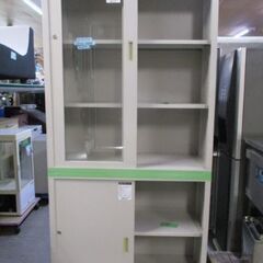 書庫　上下書庫　スチール書庫　コクヨ　鍵付き【引き取り限定】の画像