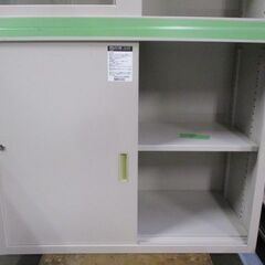 書庫　上下書庫　スチール書庫　コクヨ　鍵付き【引き取り限定】の画像