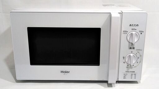△ Haier ハイアール 電子レンジ JM-17J-60 2022年製 60Hz 西日本専用 動作確認済 傷/サビ有り
