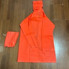 子供用レインコート(赤)140cmの画像