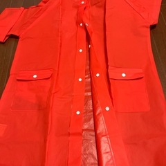 子供用レインコート(赤)140cmの画像
