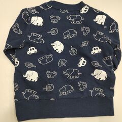 ぞう総柄トレーナー　90㎝の画像