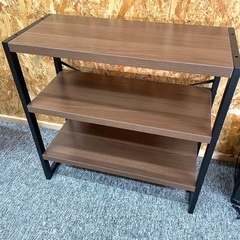 オープンラック　シェルフ   木製×アイアン 収納ラック　　美品...