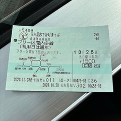 名古屋おでかけきっぷ　10/28限り