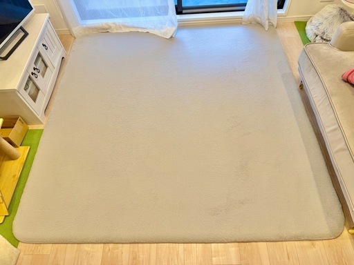 ラグマット 幅185×奥行185cm
