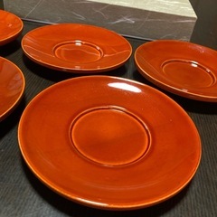 春慶塗　茶托×5客　飛騨の漆器　漆塗り　天然木