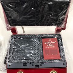BRUNO　ブルーノ　グリルサンドメーカー　ダブル BOE084 レッド　未使用品　【ジャングルジャングルイズミヤ広陵店】の画像