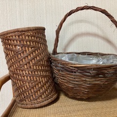 入れ物とバスケット