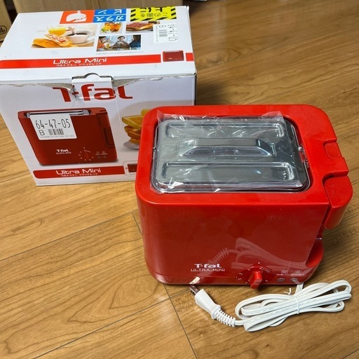 ティファール　ウルトラミニ　ソリッドレッド　トースター