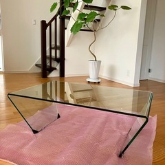 ローテーブル　ガラス製