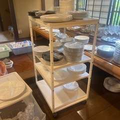 陳列棚　キャスター付き