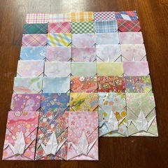 ★取引決定★【ハンドメイド】鶴付きポチ袋/お年玉袋/38枚