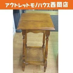 カリモク 花台 高70㎝ 飾り棚 レトロ ヴィンテージ オールド...