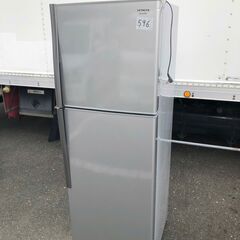 NO 596 ?北九州市内配送設置無料✨?　日立 HITACHI 冷凍冷蔵庫 (225L・右開） 2ドア メタリックシルバー R-23DA S