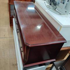 【愛品倶楽部柏店】東海家具 ワイドTVボード 引出し×2付 New Mahogany IDC大塚家具取扱い品の画像