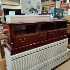 【愛品倶楽部柏店】東海家具 ワイドTVボード 引出し×2付 New Mahogany IDC大塚家具取扱い品の画像
