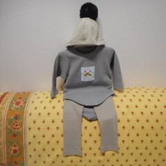 70cmベビーウエア3点セット新品の画像
