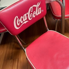 Coca-Cola レトロテーブルセット　チェア　アメリカンの画像