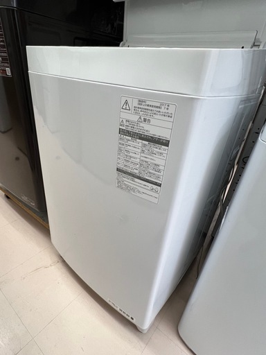 美原店　2017年製　7kg お湯とりホース付き♪ 東芝 全自動洗濯機(DDインバーター洗濯機) グランホワイト AW-7D5