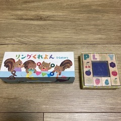 リングクレヨン5色＋スタンプ