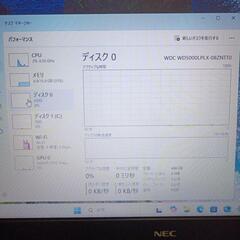 win11正式対応機種　１5インチノートPC　NEC VERSAPRO VX2（３） Win11 8GB 128GBSSD　500GBHDD　DVD機能　15.6インチの画像