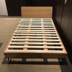 ▼値下げ▼【コンテナ保管中】【展示品・未使用品】セミダブルベッド...
