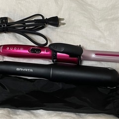 コードレスヘアアイロン&マイナスイオンスチームヘアアイロンセット