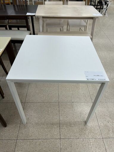 ★ジモティ割あり★ IKEA テーブル 白 H74×D75×W75 クリーニング済み TJ9430