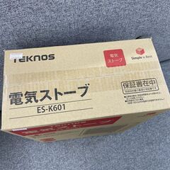 新品 TEKNOS 電気ストーブ ES-K601 600W 小型 シンプルデザイン テクノス 暖房 家電 札幌市手稲区の画像