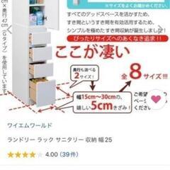 スリム収納 ジャスト Gタイプ 幅25 奥行47の画像