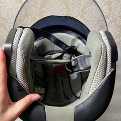 マットブラック　ジェットヘルメットの画像