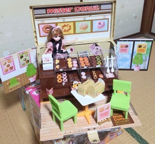 【中古】リカちゃん ミスタードーナツショップ タカラトミー ハウス