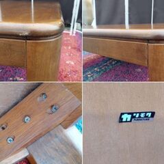 SALE!! カリモク ローテーブル 座卓 オールドカリモク レトロ レトロ家具　/HJ-0348 1Fの画像