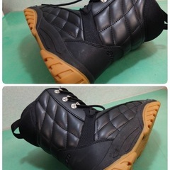 ● 3)  NAKED ネイキッド スノーボードブーツ ブラック 25-25.5cm 中古 美品 ③の画像