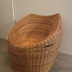 【11/10まで】【あげます】ラタンチェア　椅子　ガーデンチェア