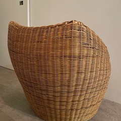 【11/10まで】【あげます】ラタンチェア　椅子　ガーデンチェアの画像