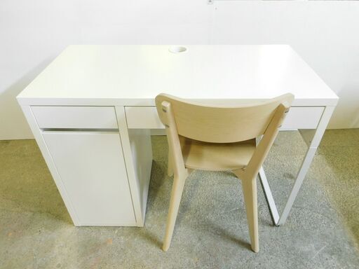 IKEA デスク\u0026チェアセット MICKE ミッケ ワーキングデスク LISABO リーサボー チェア システムデスク パソコンデスク