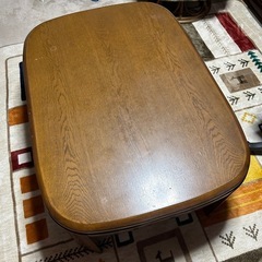 こたつ　家具調　長方形の画像