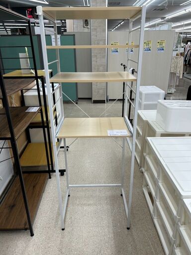 ★ジモティ割あり★  キッチンラック 白 H171×D44×W60 クリーニング済み TJ9442