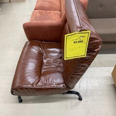 【ジモティ来店特価！！】　ソファー１人用　ブラウン　J-10264の画像