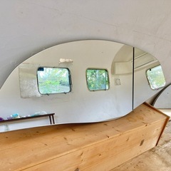 180cm大型 鏡 美容室 壁掛け 什器 店舗 Ｂの画像
