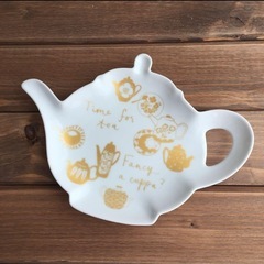 アフタヌーンティーAfternoon Teaポット型プレート お...