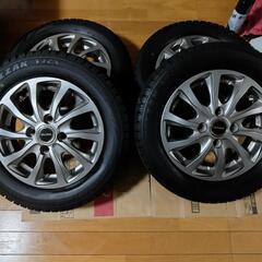 スタッドレスタイヤ　ホイール付き　　155/65 R13 4本セ...
