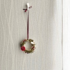クリスマス限定🎄ワークショップ アロマワックスサシェ クリスマスリースの画像