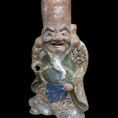 (中古)寿老人 置物 ビンテージ