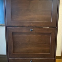 IKEAイケア BRUSALI ブルサリ 靴箱　靴収納用キャビネット ブラウンの画像