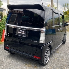 N-BOXカスタムＧ　SSパッケージ　たっぷり車検付✨ターボ車・両側パワースライド・Tチェーン・バックカメラ・Bluetooth・フルセグ・プッシュスタート・スマートキー・禁煙車・現車確認大歓迎です🚗✨の画像